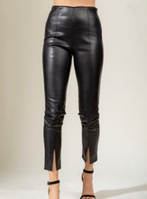 Load image into Gallery viewer, Faux leather Split Leggings
