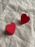 Clay Heart Studs