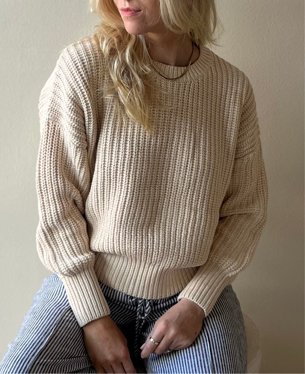 Olive + Cradle 100% Cotton Sweater