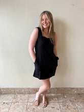 Load image into Gallery viewer, Little Black Linen Dress
