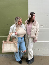 Load image into Gallery viewer, Cozy Sherpa + Suede Jacket
