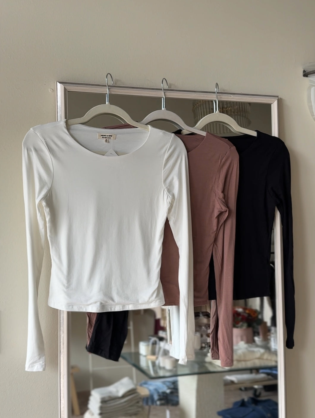 Crew Neck Double Layer Top