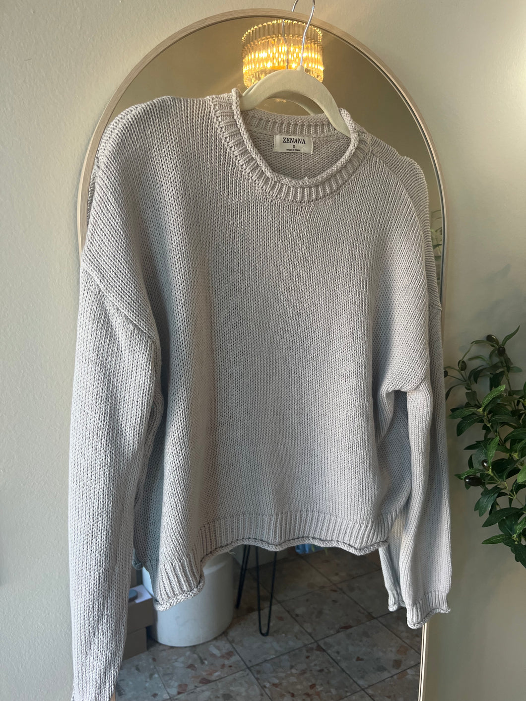 100% Cotton Basic Pullover