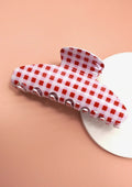 Gingham Claw Clip