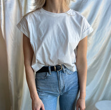 Load image into Gallery viewer, Rolled Sleeve Crop Tee
