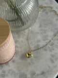 Mixed Chain Bubble Heart Necklace