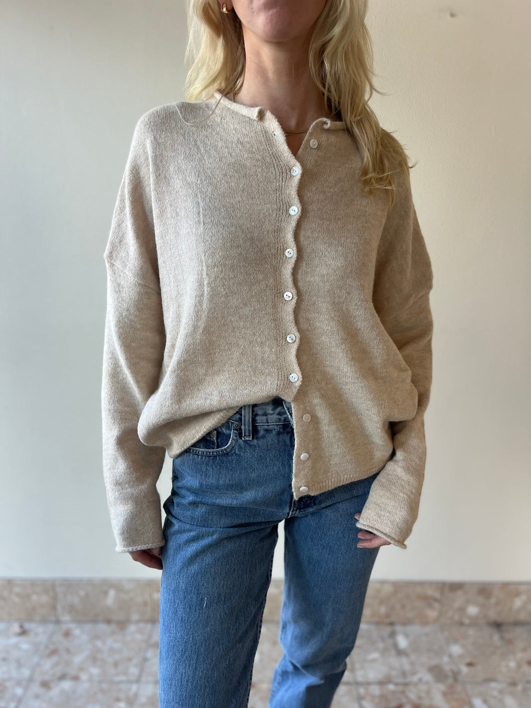 The Piper Cardigan - Natural