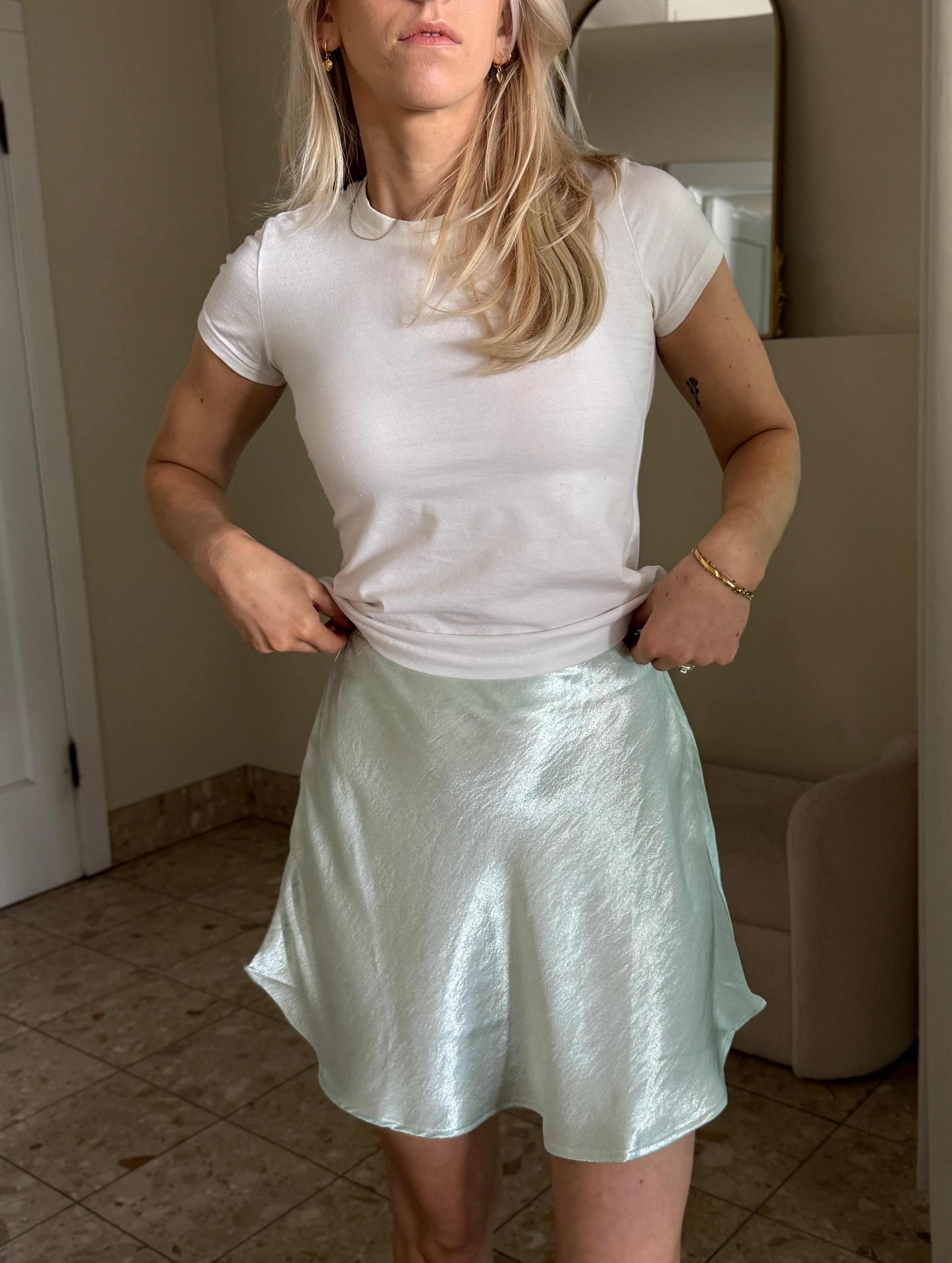 Aquamarine Mini Skirt