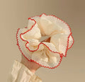Red Ruffle Scrunchie