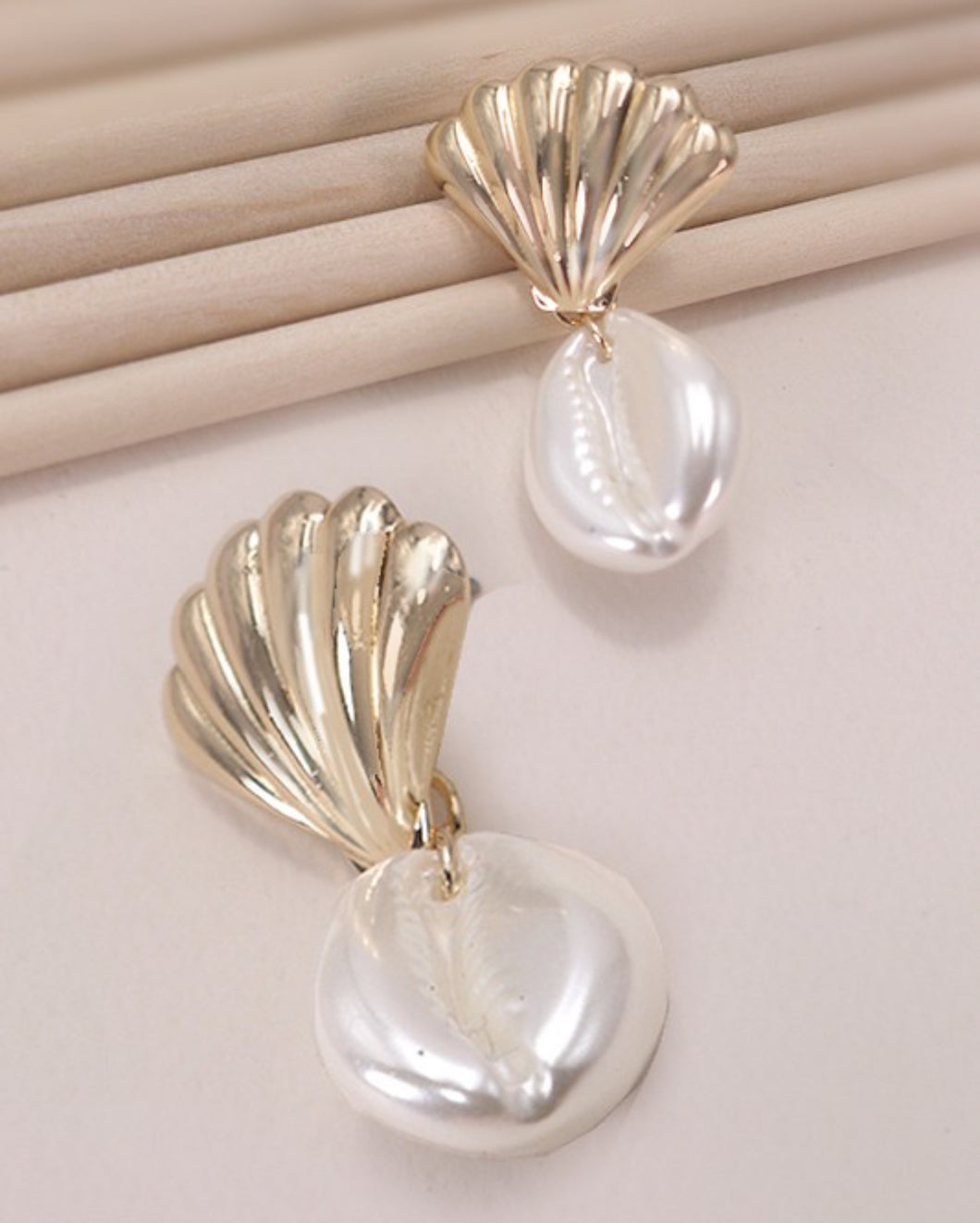 Puka Shell Drop Earrings