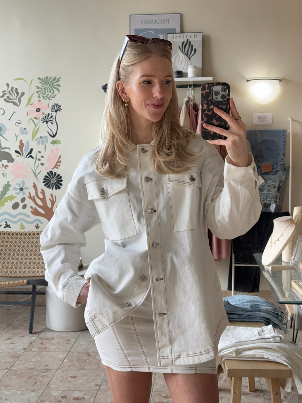 White Denim jacket