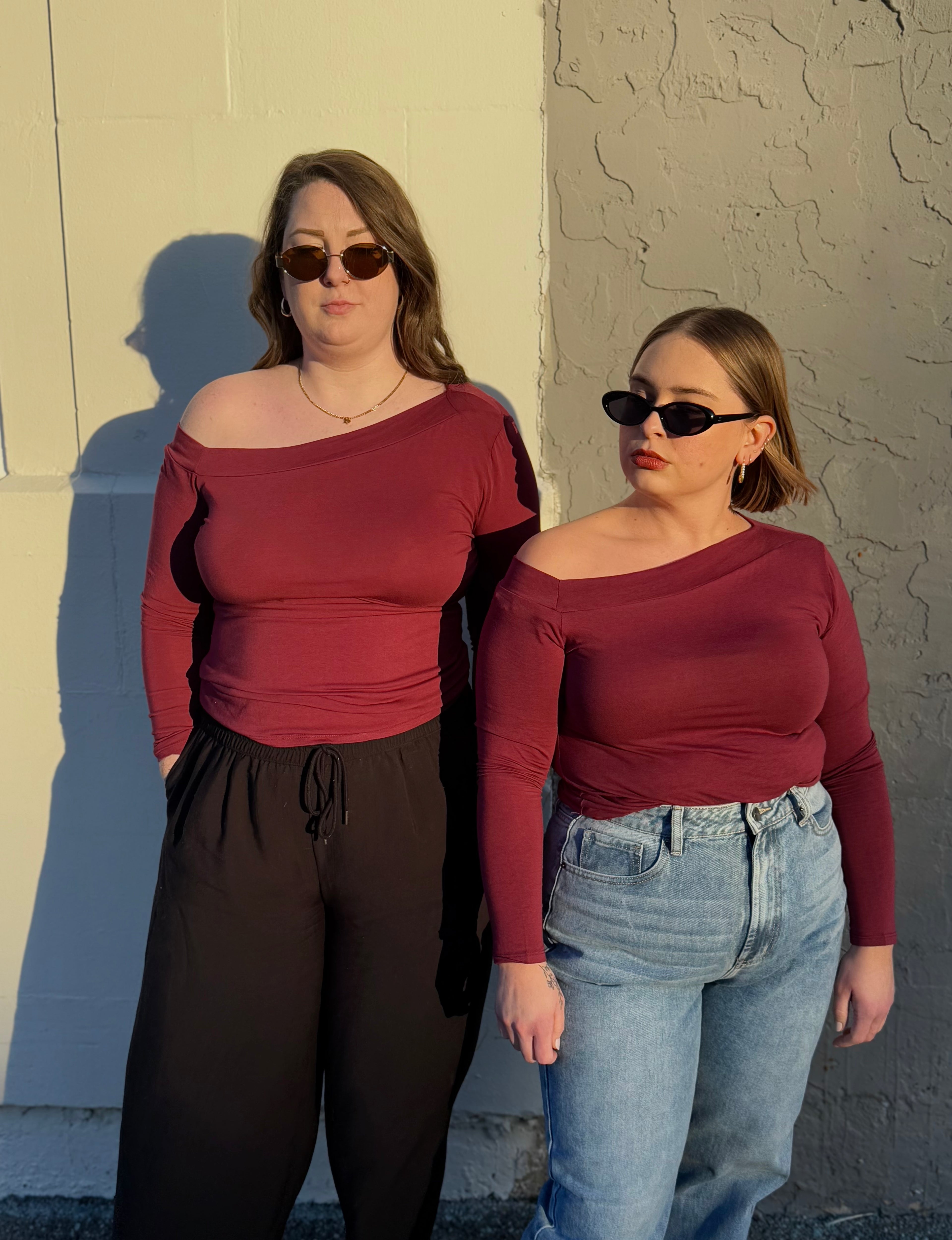 Asymmetric Long Sleeve Top
