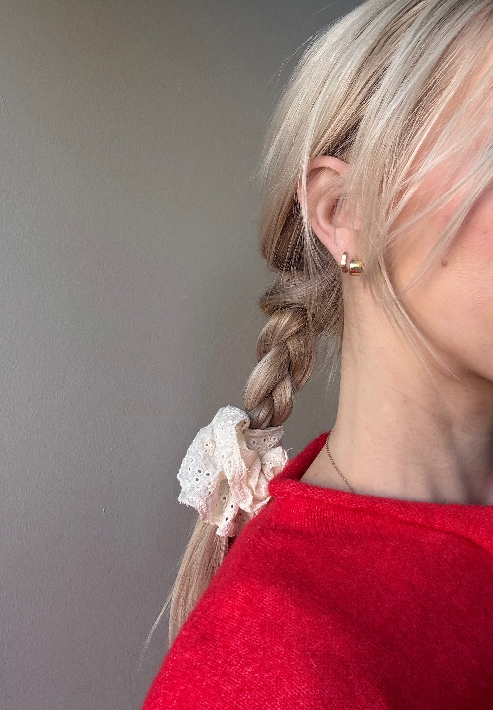 Eyelet Lace Scrunchie
