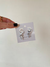 Load image into Gallery viewer, Silver Bow Earrings
