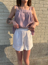Load image into Gallery viewer, Lilac Gauze Tank
