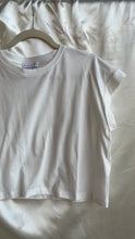 Load and play video in Gallery viewer, Rolled Sleeve Crop Tee
