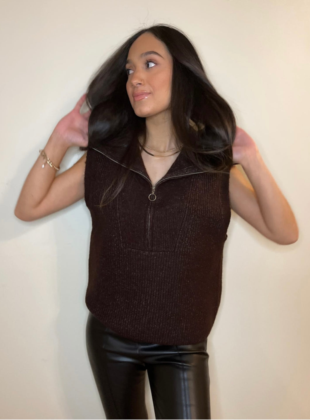 Espresso Sweater Vest