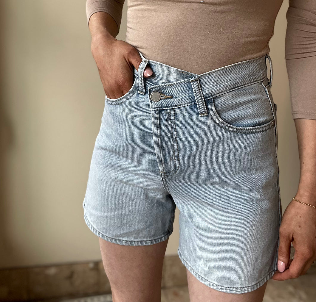 Asymmetrical Waist Shorts