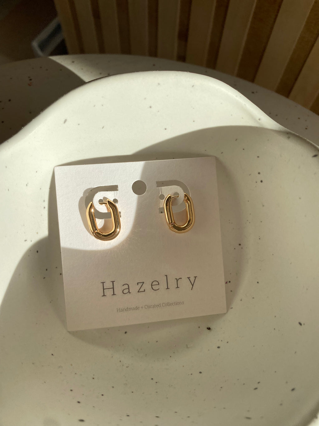 14k Oval Hoops