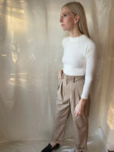 Load image into Gallery viewer, Cuffed Vegan Leather Trousers
