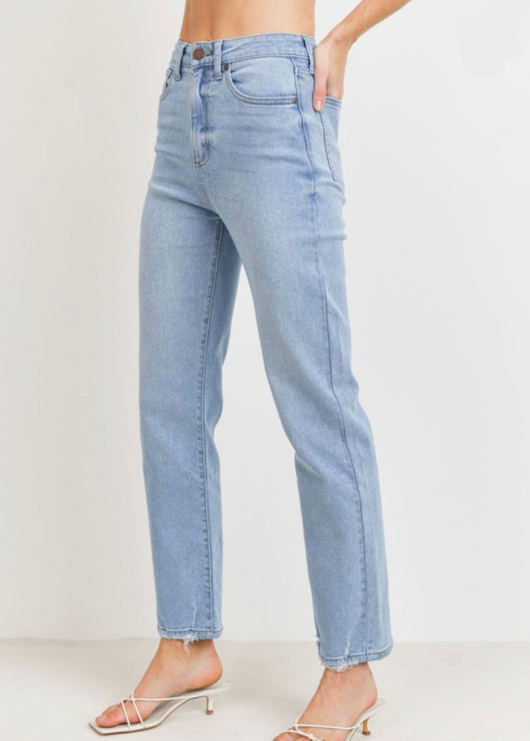 The Shayla Extra High Rise Straight Jeans
