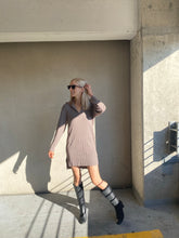 Load image into Gallery viewer, The Split Neck Sweater Dress
