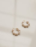 The Mini Pearl Hoops